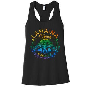 Lahaina Strong Maui Hawaii Old Banyan Tree Saved Majestic Women's Racerback Tank