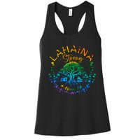 Lahaina Strong Maui Hawaii Old Banyan Tree Saved Majestic Women's Racerback Tank