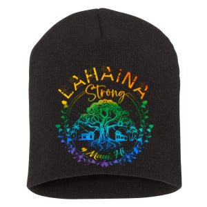 Lahaina Strong Maui Hawaii Old Banyan Tree Saved Majestic Short Acrylic Beanie