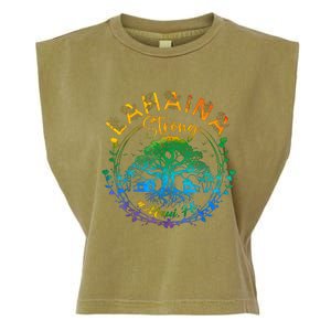 Lahaina Strong Maui Hawaii Old Banyan Tree Saved Majestic Garment-Dyed Women's Muscle Tee