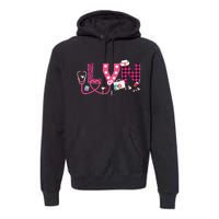 LOVE Stethoscope Nurse Life Valentine Day Gifts LVN Premium Hoodie