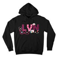 LOVE Stethoscope Nurse Life Valentine Day Gifts LVN Tall Hoodie