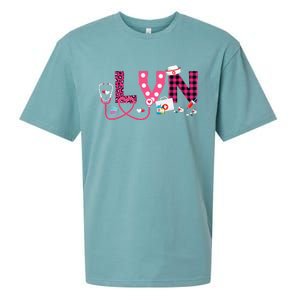 LOVE Stethoscope Nurse Life Valentine Day Gifts LVN Sueded Cloud Jersey T-Shirt