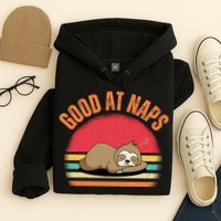 Lazy Sloth Nap Lover Funny Good At Naps Hoodie