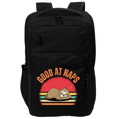 Lazy Sloth Nap Lover Funny Good At Naps Impact Tech Backpack