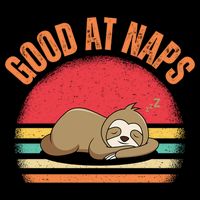 Lazy Sloth Nap Lover Funny Good At Naps Button