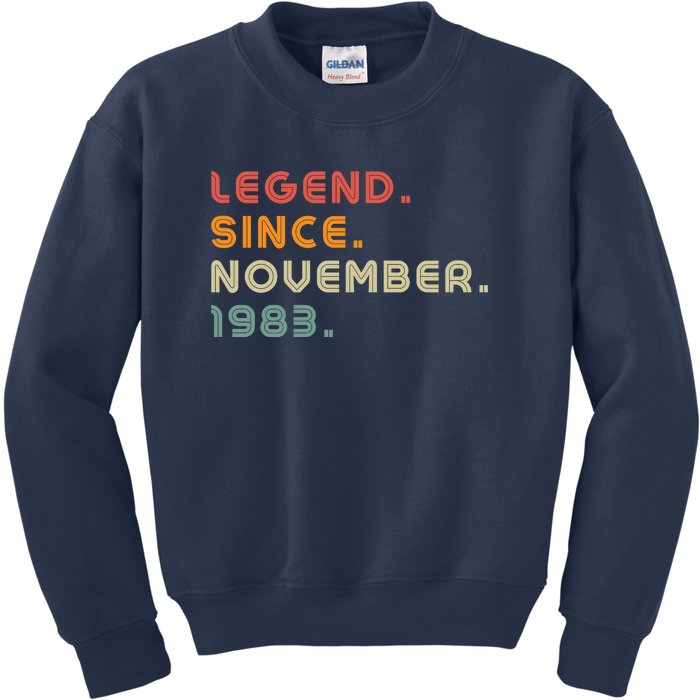 Legend Since November 1983 Kids Sweatshirt