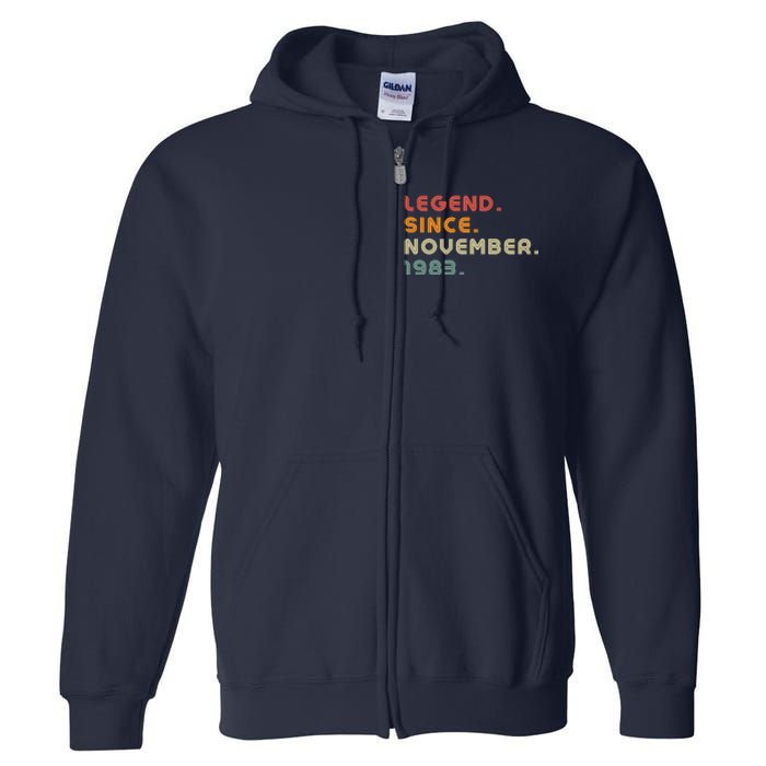 Legend Since November 1983 Full Zip Hoodie