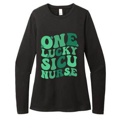 Lucky SICU Nurse St. Patrick's Day Surgical ICU Nursing Womens CVC Long Sleeve Shirt