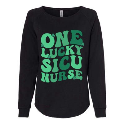 Lucky SICU Nurse St. Patrick's Day Surgical ICU Nursing Womens California Wash Sweatshirt