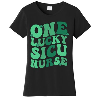 Lucky SICU Nurse St. Patrick's Day Surgical ICU Nursing Women's T-Shirt