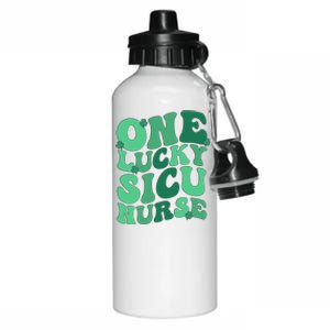 Lucky SICU Nurse St. Patrick's Day Surgical ICU Nursing Aluminum Water Bottle