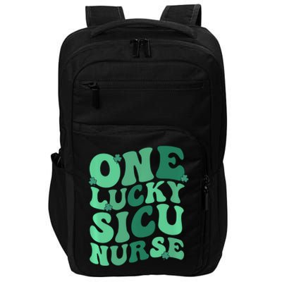 Lucky Sicu Nurse St Patrick's Day Surgical Icu Nursing Gift Impact Tech Backpack