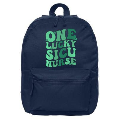 Lucky Sicu Nurse St Patrick's Day Surgical Icu Nursing Gift 16 in Basic Backpack