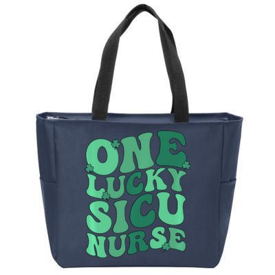 Lucky Sicu Nurse St Patrick's Day Surgical Icu Nursing Gift Zip Tote Bag