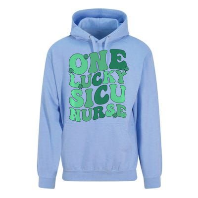 Lucky Sicu Nurse St Patrick's Day Surgical Icu Nursing Gift Unisex Surf Hoodie