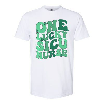 Lucky Sicu Nurse St Patrick's Day Surgical Icu Nursing Gift Softstyle® CVC T-Shirt