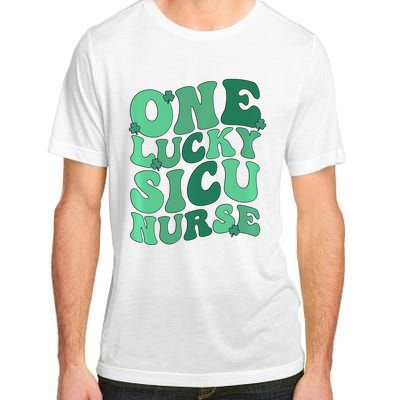 Lucky Sicu Nurse St Patrick's Day Surgical Icu Nursing Gift Adult ChromaSoft Performance T-Shirt