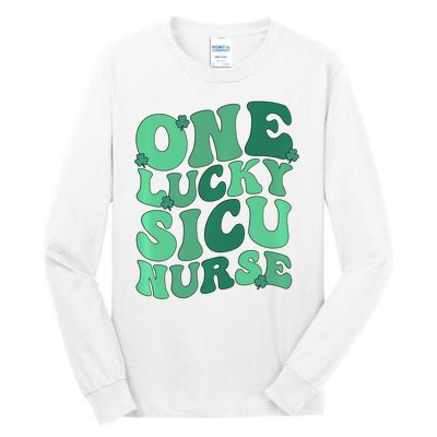 Lucky Sicu Nurse St Patrick's Day Surgical Icu Nursing Gift Tall Long Sleeve T-Shirt