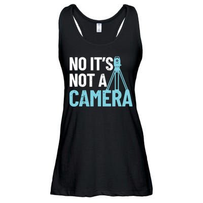 Land Surveyor No Its Not A Camera Surveyor Ladies Essential Flowy Tank