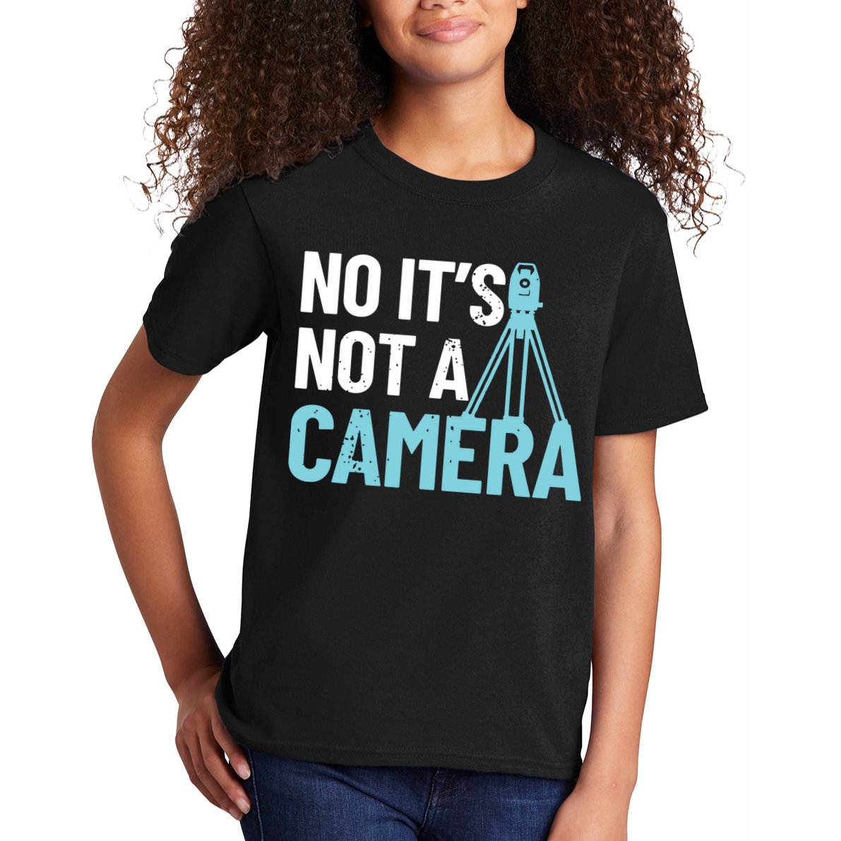Land Surveyor No Its Not A Camera Surveyor Kids T-Shirt