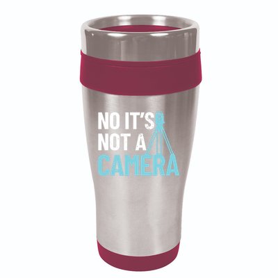 Land Surveyor No Its Not A Camera Surveyor 16oz Travel Tumbler