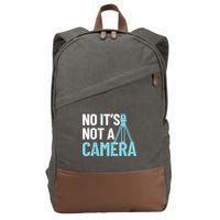 Land Surveyor No Its Not A Camera Surveyor Cotton Canvas Backpack