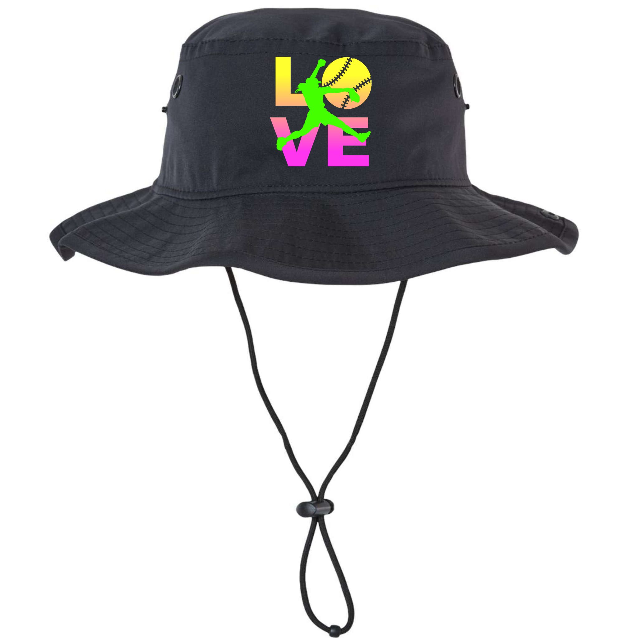 Love Softball N Gift Bucket Hat