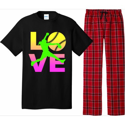 Love Softball N Gift Pajama Set