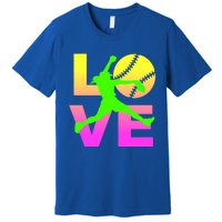 Love Softball N Gift Premium T-Shirt