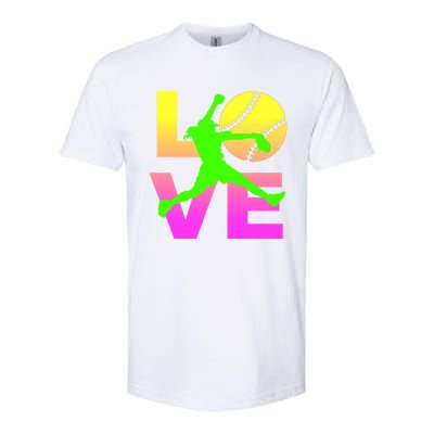 Love Softball N Gift Softstyle® CVC T-Shirt