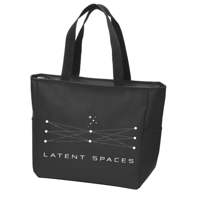 Latent Spaces Neural Network Zip Tote Bag