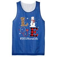 Love Sicu Nurse Life Snow Christmas Nurse Xmas Pajamas Gift Mesh Reversible Basketball Jersey Tank