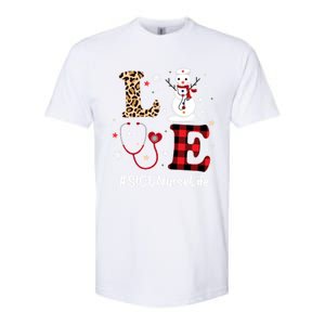 Love Sicu Nurse Life Snow Christmas Nurse Xmas Pajamas Gift Softstyle CVC T-Shirt