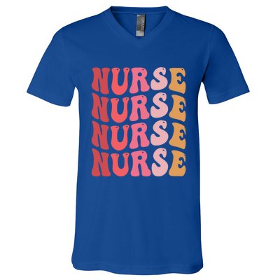 Love School Nurse Health Care Worker Medical Assistant Agent Great Gift V-Neck T-Shirt