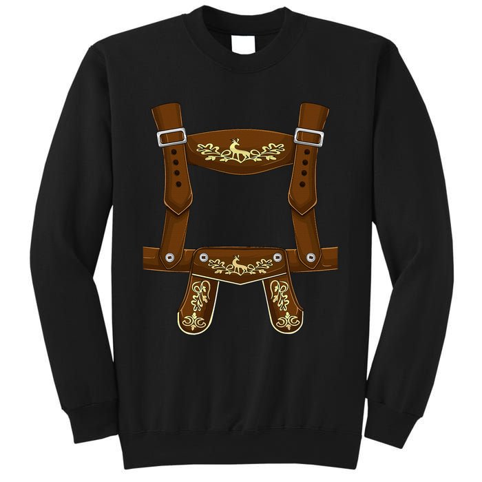 Lederhosen Suspenders Oktoberfest Costume Bavarian Beer Sweatshirt