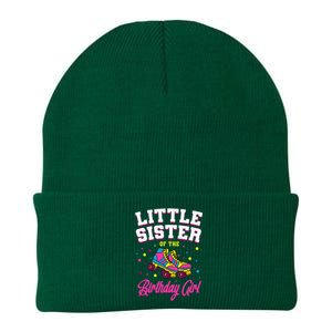 Little Sister of the Birthday Roller Skating Party Knit Cap Winter Beanie