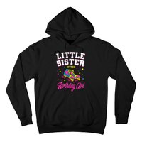 Little Sister of the Birthday Roller Skating Party Hoodie