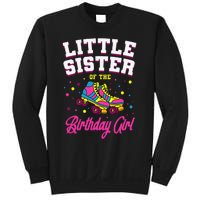 Little Sister of the Birthday Roller Skating Party Sweatshirt