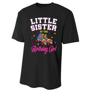 Little Sister of the Birthday Roller Skating Party Performance Sprint T-Shirt