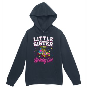 Little Sister of the Birthday Roller Skating Party Urban Pullover Hoodie