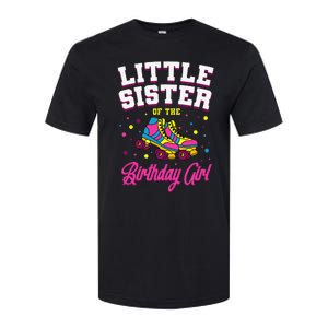 Little Sister of the Birthday Roller Skating Party Softstyle CVC T-Shirt