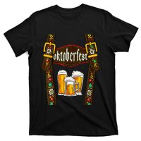 Lederhosen Suspenders Oktoberfest Bavarian Munich Beer T-Shirt