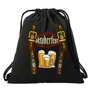 Lederhosen Suspenders Oktoberfest Bavarian Munich Beer Drawstring Bag