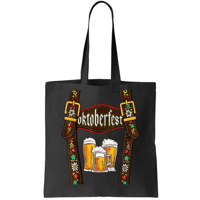 Lederhosen Suspenders Oktoberfest Bavarian Munich Beer Tote Bag