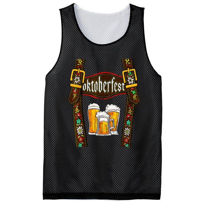 Lederhosen Suspenders Oktoberfest Bavarian Munich Beer Mesh Reversible Basketball Jersey Tank