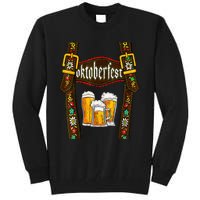 Lederhosen Suspenders Oktoberfest Bavarian Munich Beer Tall Sweatshirt