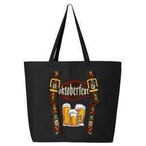 Lederhosen Suspenders Oktoberfest Bavarian Munich Beer 25L Jumbo Tote