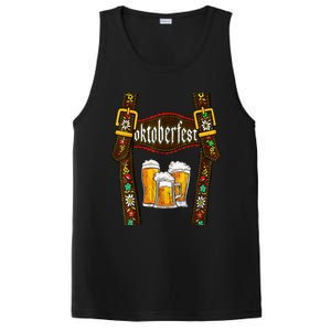 Lederhosen Suspenders Oktoberfest Bavarian Munich Beer PosiCharge Competitor Tank