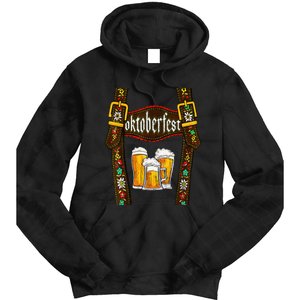 Lederhosen Suspenders Oktoberfest Bavarian Munich Beer Tie Dye Hoodie